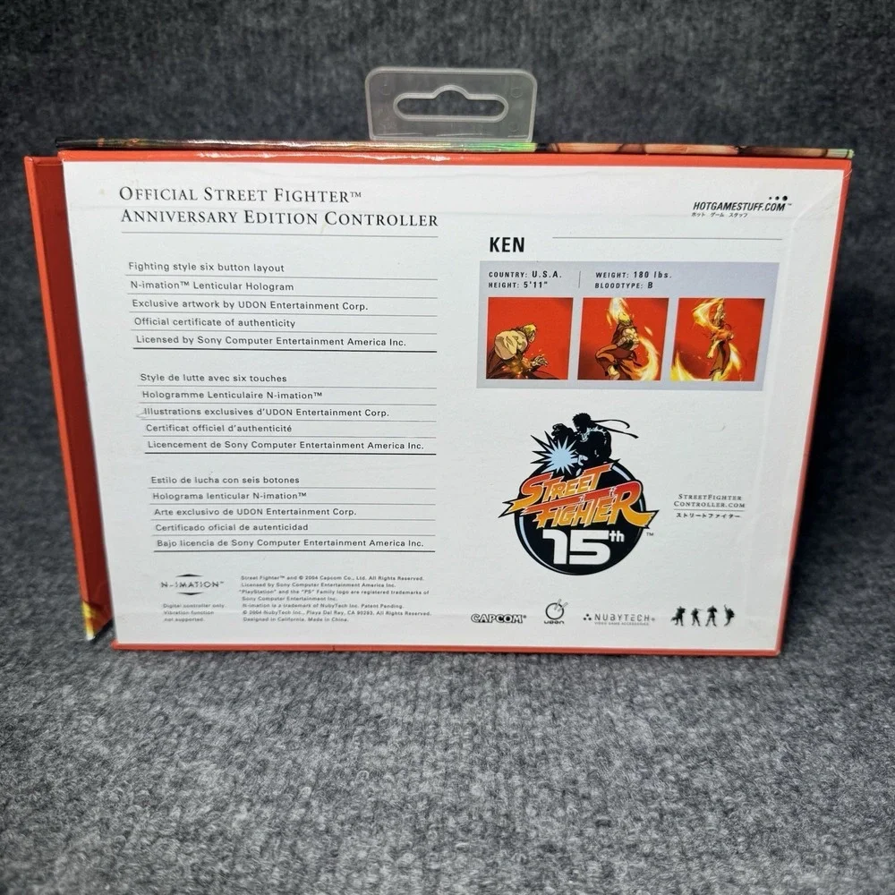 Street Fighter Special KEN CONTROLLER‎ 15th Anniversary Edition PS2 Tested Works